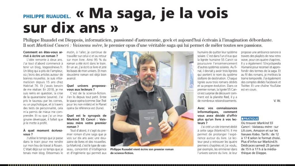 article les informations dieppoises Markind © Markind